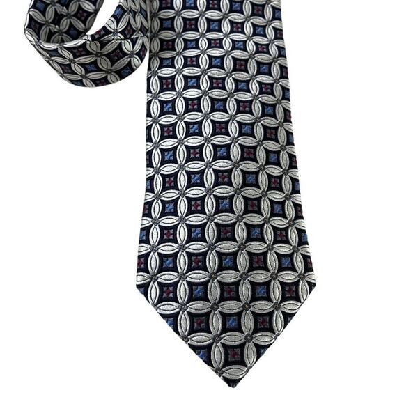 Jos Joseph A Bank Signature Gold Mens Hand Made 100% Silk Tie Necktie 3.5" - Picture 2 of 16